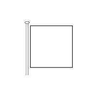 Disegno della struttura della bandiera a forma quadrata