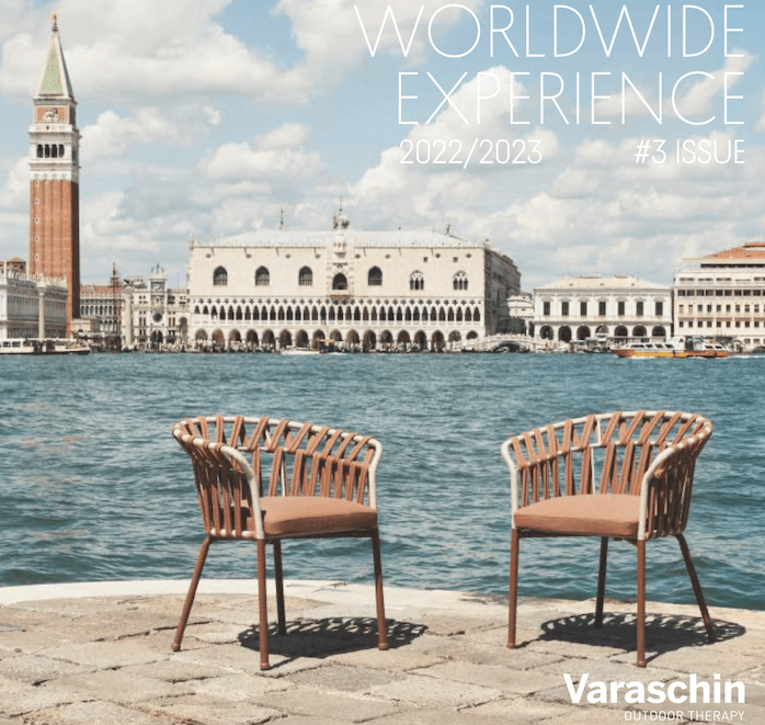 Copertina del catalogo Varaschin Outdoor – Worldwide Experience